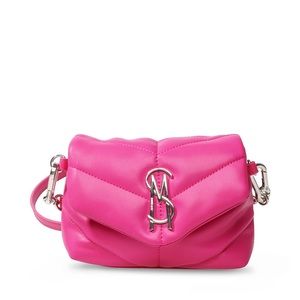 Steve Madden Btoy Quilted cross body bag in fuchsia